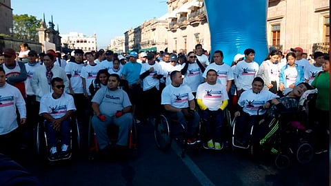 La caminata tiene como objetivo hacer conciencia sobre la inclusión de personas con discapacidad en la vida diaria (Foto: Josimar Lara)