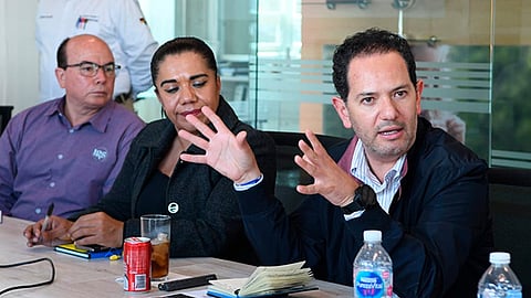 Jesús Melgoza presentó Espacio Emprendedor a 18 representantes de empresas asentadas en este municipio (Foto Cortesía) 