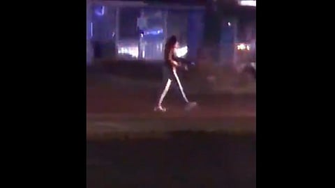 Un hombre fue detenido junto con la mujer (Foto: captura/@rocio_legarreta)