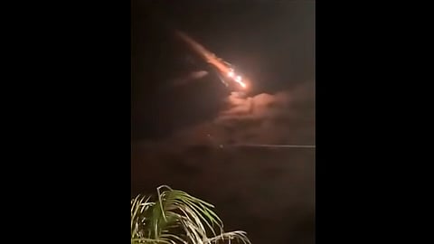 A decir del Servicio Meteorológico de pudo ser un meteorito o los restos de cohete lanzado por China (Foto: Captura)