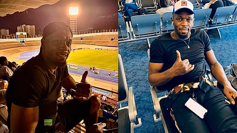 Acudió a Jamaica a ver a los cruzazulinos (Foto: @CruzAzulCD/@usainbolt
