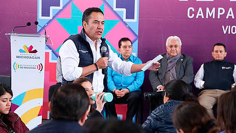 Encabezó el Foro Escucha en el Auditorio de la Universidad del Valle de Atemajac, campus La Piedad (Foto Cortesía) 