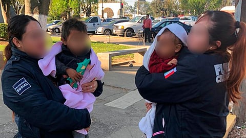 Los menores fueron puestos en resguardo por el DIF estatal (Foto: Cortesía)