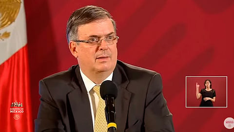 Ebrard dejó en claro que las empresas pueden ser multadas en caso de bajar los sueldos a sus empleados en esta emergencia nacional (Foto: Captura de pantalla)
