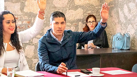 Propuso que se convocara a la brevedad a la Comisión de Justicia, con la finalidad de retomar los trabajos pendientes y puedan elegir una nueva terna (Foto Cortesía) 