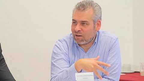 Se mostró confiado en que las autoridades nicolaitas atenderán la voluntad del SUEUM a firmar el Convenio de Modificación de los esquemas de jubilaciones y pensiones (Foto Cortesía) 