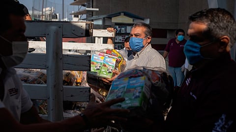 Se contabiliza 7 mil despensas entregadas en 111 comunidades del medio rural en Morelia (Foto: Cortesía)