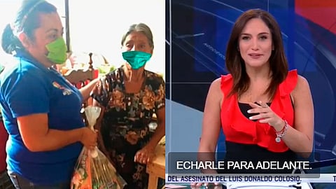 La conductora fue criticada en los comentarios (Foto especial: Noticieros Televisa)