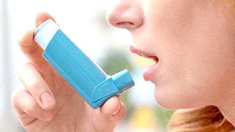 Estos inhaladores están compuestos por un cartucho presurizado que contiene el medicamento y que se coloca dentro de un dispositivo de plástico con forma de “L” (Foto twitter @portal_mineria) 