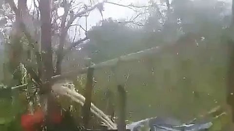 El fenómeno natural que ha dejado hasta el momento cinco muertos y 22 desaparecidos en las Islas Salomón (Foto: captura de video)
