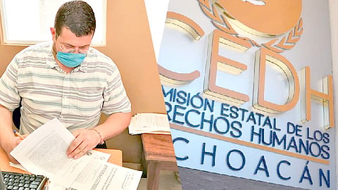 El visitador Regional de Lázaro Cárdenas, Agustín Zapién Ramírez, integró el expediente de queja por negativa al derecho a la salud (Foto Cortesía) 