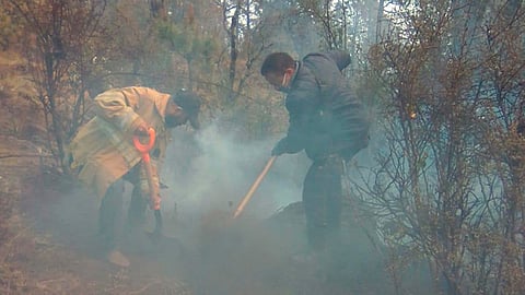 Las seis personas eran voluntarios que apoyaron en el control del incendio (Foto: Cortesía)