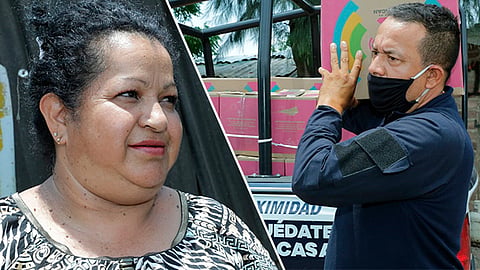 Me parece que llegó en muy buen momento, ya que mi esposo no tiene trabajo: Bertha Alicia, beneficiaria (Foto Cortesía) 