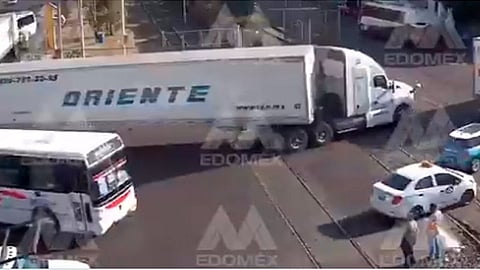 Se transportaba jabón en el tráiler (Foto: captura de video)
