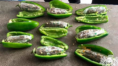 Los custodios del Cereso interceptaron la droga (Foto Twitter: @SSPGobPue)