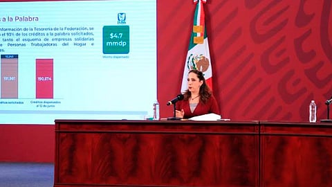 La directora de Incorporación y Recaudación del Instituto, Norma Gabriela López Castañeda, reiteró que el día de hoy 15 de junio se cierra el plazo para que las personas puedan solicitar el Apoyo Solidario a la Palabra (Foto: Cortesía)