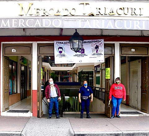 Se refuerzan las medidas en los distintos espacios del municipio para frenar así la cadena de contagios por Covid-19 (Foto: cortesía)