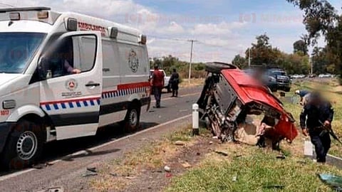En el accidente un menor y una mujer resultaron heridos 
(Foto: RED 113)
