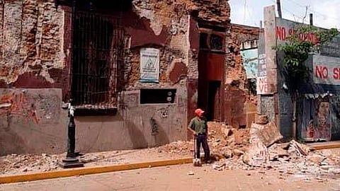 El sismo del pasado 23 de junio, dañó algunos edificios en Oaxaca y la Ciudad de México (Foto: @CEPCO_GobOax)