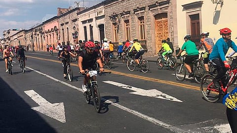 Con un circuito de 5 kilómetros, registraba cada domingo un promedio de aforo de 6 mil 500 personas con el gusto de pedalear o caminar (Foto FB: Bicibilizate Michoacán)