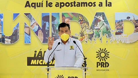 El dirigente estatal no ocultó su interés por ser electo dirigente del PRD Michoacán, para el siguiente periodo (Foto: cortesía)