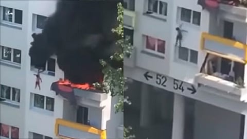 Se desconoce la causa del incendio y dónde se encontraban sus padres en el momento de los hechos (Foto: fotograma YouTube/ RMC)

