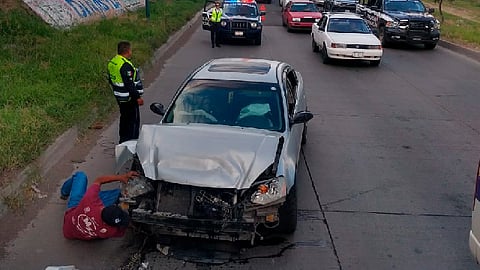 El suceso fue a la altura de la Escuela Secundaria Técnica 65 (Foto: cortesía)