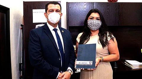 La diputada compartirá la información presentada con el resto de sus compañeros que integran la LXXIV legislatura (Foto Cortesía) 