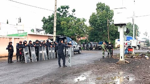 Integrantes de Poder de Base dijeron que reforzarán bloqueos como actividad de presión hasta que resuelvan sus demandas  (Foto Twitter: SSP)