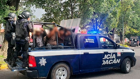 Los quejosos son del grupo que también tiene un bloqueo en la carretera a Los Reyes (Foto: RED-113)