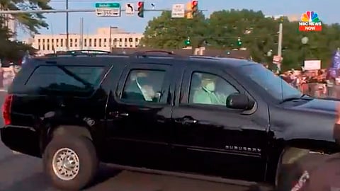 Trump podría ser dado de alta el próximo lunes (Foto: captura de video/NBC)