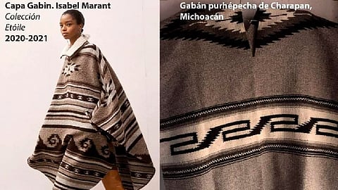 Lanzó una prenda con el nombre “Capa Gabin” o lo que en México llamamos “Gabán”
(Foto FB:  La Cañada De Los 11 Pueblos “Eraxamani” Michoacán)