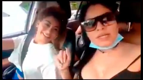 Aparentemente son turistas (Foto: captura de video/FB-Cosas de Oaxaqueños)