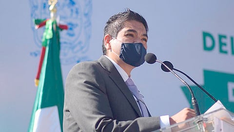 El diputado fue el orador oficial del 210 aniversario del encuentro entre José María Morelos y Miguel Hidalgo en Charo Michoacán (Foto Cortesía) 