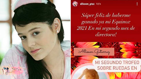 El dinero que ganaba como actriz no le alcanzaba para pagar los servicios básicos (Foto IG: Allisson Lozz)