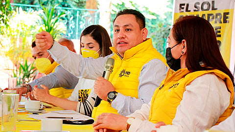 El líder partidista dijo que observa un "claro espíritu de unidad" en la reunión donde postulantes a la gubernatura de Michoacán (Foto: Cortesía)
