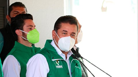 El dirigente nacional del PVEM encabezó en Morelia una conferencia de prensa (Foto: cortesía)