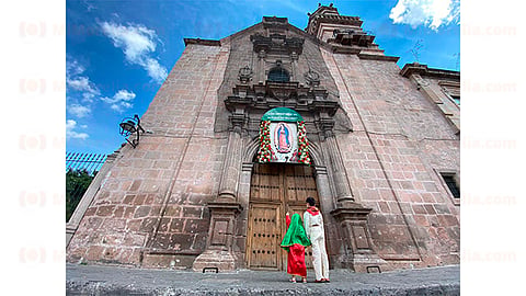 Este año el santuario guadalupano no recibirá feligreses por su puerta principal (Foto: Cynthia Arroyo)