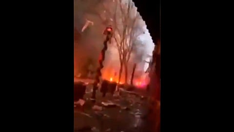 La policía cerró calles del centro mientras continúa la investigación (Fotograma: tvnnoticias)