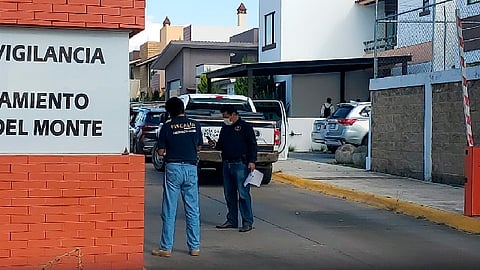 El hecho ocurrió en un domicilio del fraccionamiento privado Hacienda del Monte (Foto: RED-113)