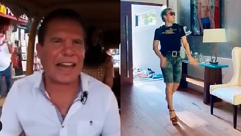 Chávez Jr. causó polémica por una grabación donde apareció caminando en tacones (Foto IG/ TikTok: @jcchavez115/jcchavezjr1)