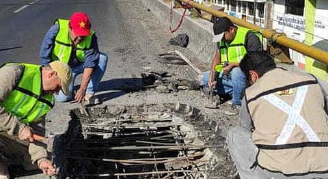 La dependencia solicita a la población que disminuya la velocidad en este punto del Periférico de la capital michoacana (Foto Cortesía) 