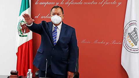 El magistrado Rosales Coria es, por decisión unánime del Pleno, presidente del Tribunal desde el 1° de enero del año en curso, y continuará así por dos años más (Foto Cortesía) 