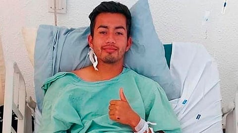 El joven fue intervenido quirúrgicamente el pasado 25 de enero en Culiacán (Foto Facebook: Tu emoción nuestra pasión)