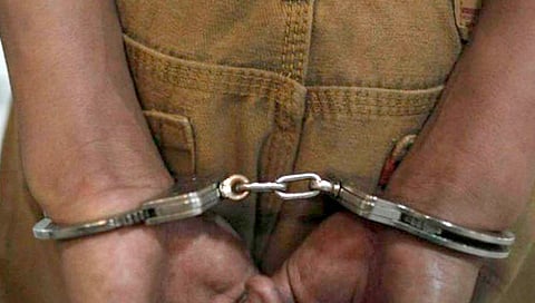Los detenidos y las armas quedaron a disposición del Ministerio Público Federal que será el encargado de resolver su situación legal (Foto twitter @Comunidad_DDHH) 
