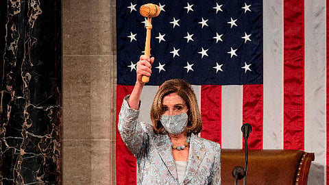 La presidenta de la Cámara Baja expresó su «gran tristeza» por lo ocurrido (Foto Twitter: @SpeakerPelosi)