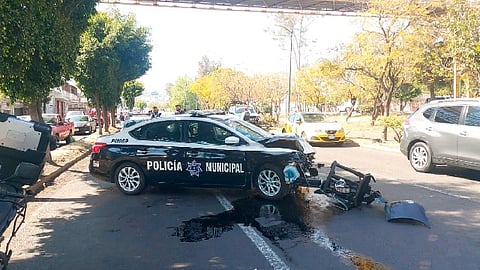 La patrulla afectada tiene el número de identificación PM069 (Foto: RED-113)