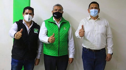 Al proyecto del Partido Verde rumbo a la gubernatura de Michoacán y la presidencia municipal también se sumaron líderes comerciantes (Foto: cortesía)