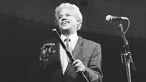 Durante su trayectoria musical, Johnny Pacheco compuso más de 150 canciones (Foto TW: @ElSalsofilo)
