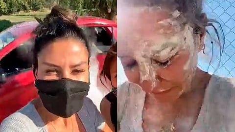 Luego del ataque la legisladora fue tendencia ya que usuarios la acusaron de que todo fue un montaje (Fotograma FB: Nay Salvatori)